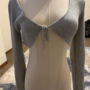Dreamers by Debut Gray Knit Top